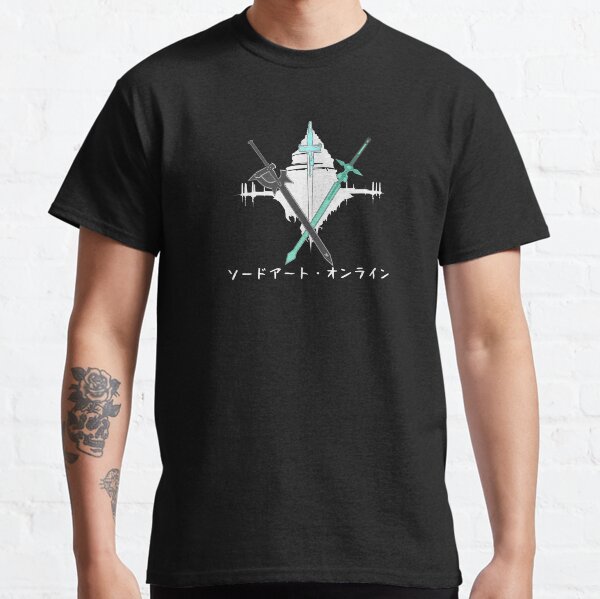 Schwertkunst Online, Kirito & Asuna, Kirito und Asuna Schwerter, Aincrad Schwerter, SAO Classic T-Shirt