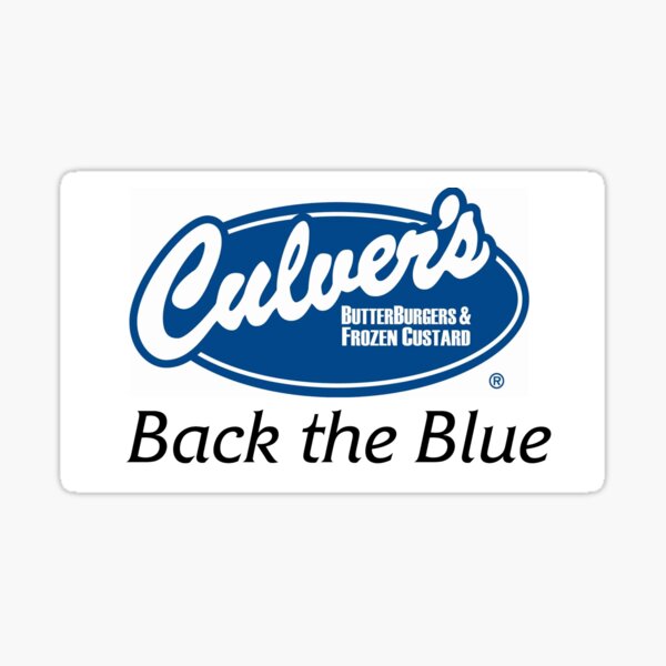 Back the Blue (Culver's) Sticker