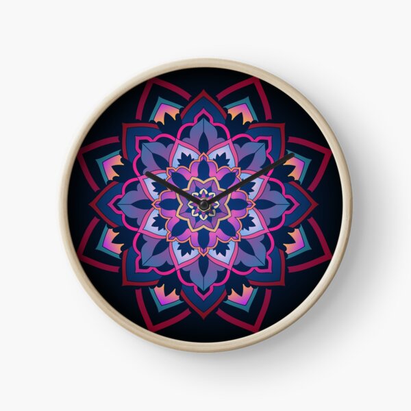 Mandala Art  Clock