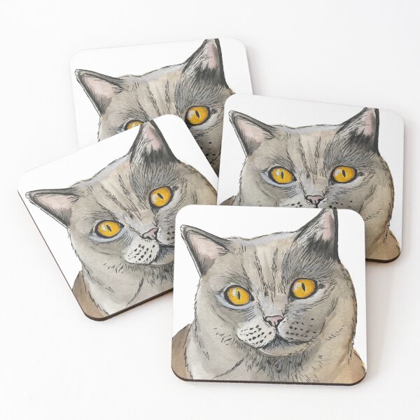 Item preview, Yellow eyes cat designed and sold by Viviredsonja.