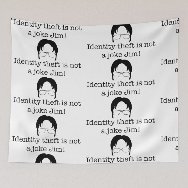 Item preview, Dwight Schrute Identity Theft Office designed and sold by Blinders44203.