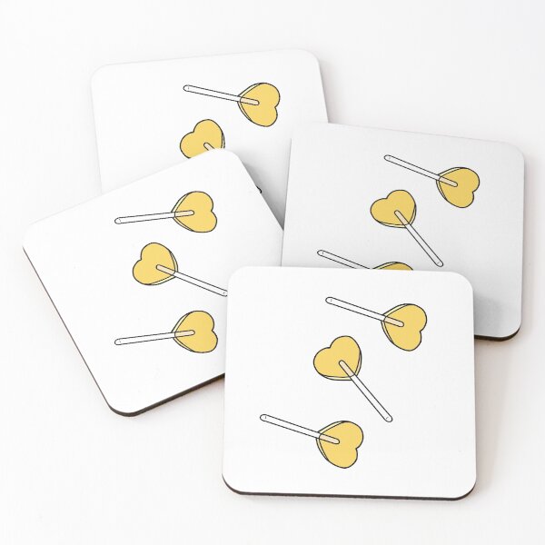 Item preview, Yellow lollipop in vintage heart designed and sold by camillefct.