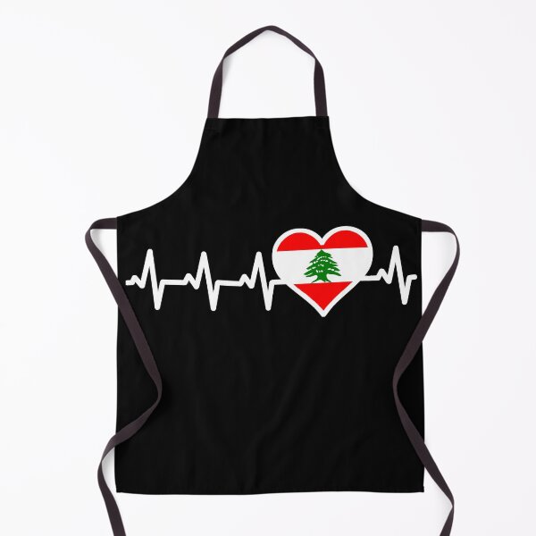 Item preview, Lebanon Flag Lebanese Roots Heartbeat Gift designed and sold by theshirtinator.