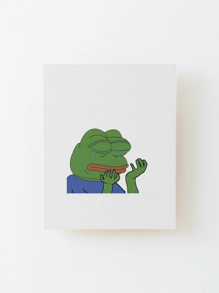 Pepega in HD Twitch Emote  Mounted Print for Sale by Reboot Designs