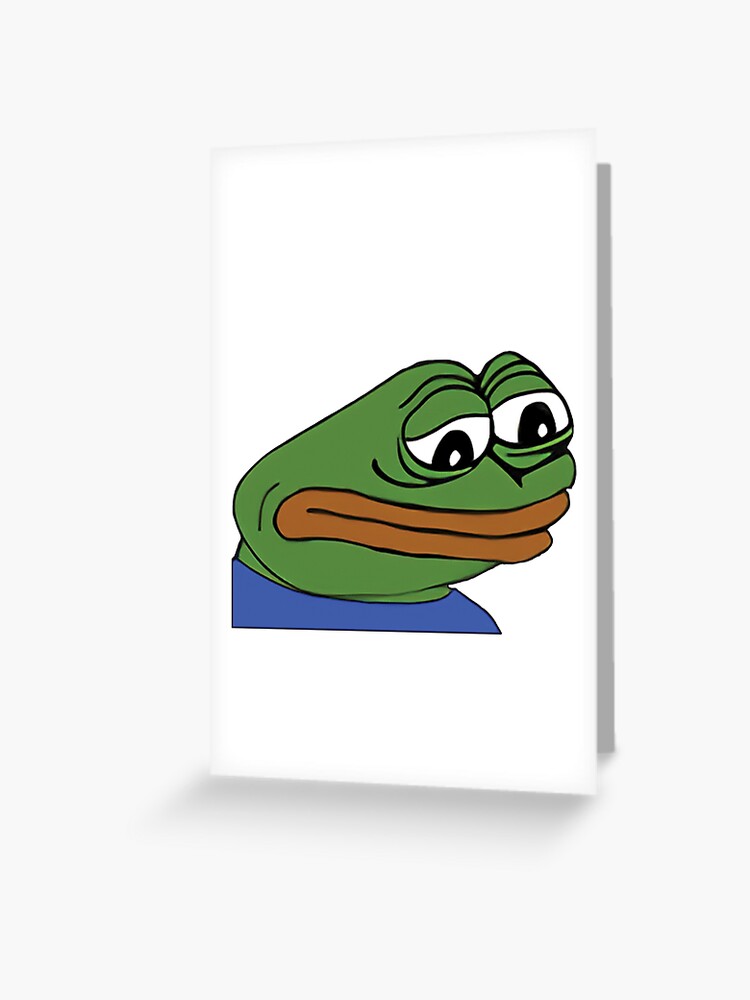 Pepega in HD Twitch Emote | Greeting Card