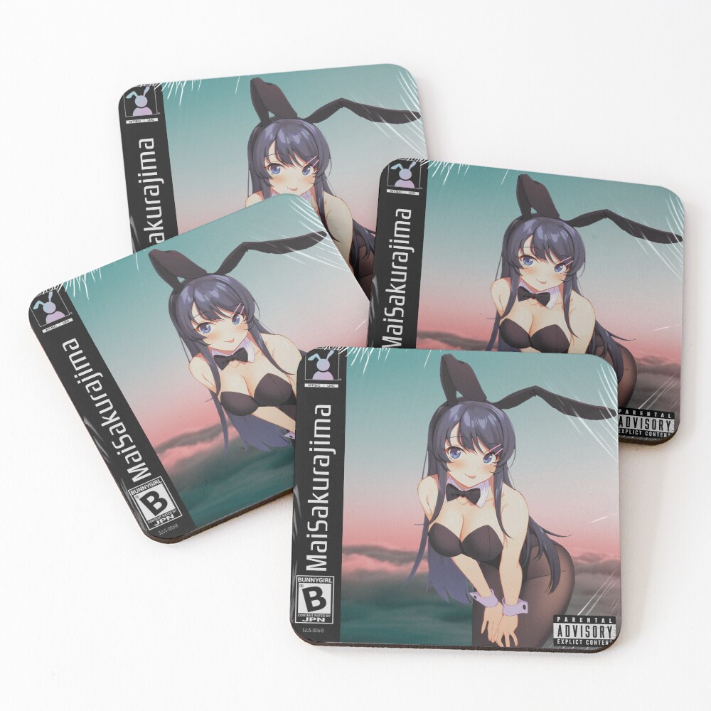 PlayStation 1 - "Mai Sakurajima" Coasters (Set of 4)