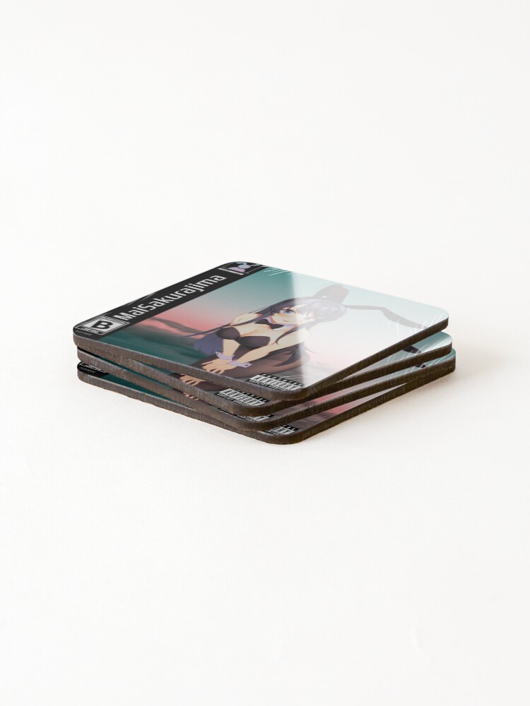 Alternate view of PlayStation 1 - "Mai Sakurajima" Coasters (Set of 4)