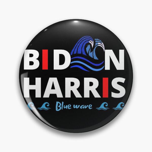 Item preview, BIDEN HARRIS Bluewave. designed and sold by farhatkhanfir.