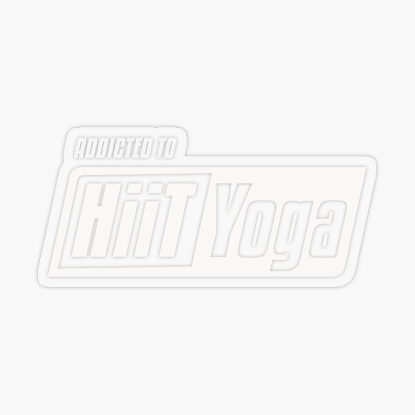 HiiT Yoga addicted to Transparent Sticker