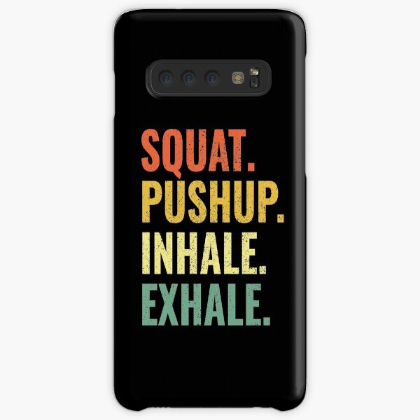 HiiT Yoga Squat Pushup Inhale Exhale Samsung Galaxy Snap Case