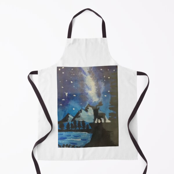 Item preview, Northern light deer painting designed and sold by Yeewen1234.