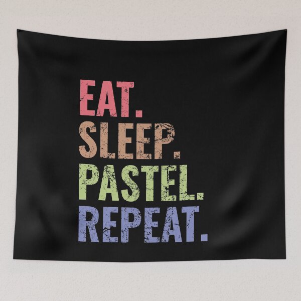 Item preview, Pastel Eat Sleep Repeat designed and sold by getgr4phicz.