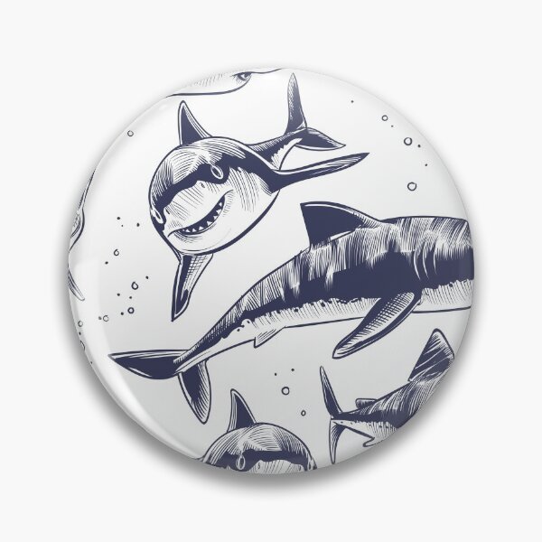 Item preview, Hungry Great White Shark designed and sold by ZodesignArt.