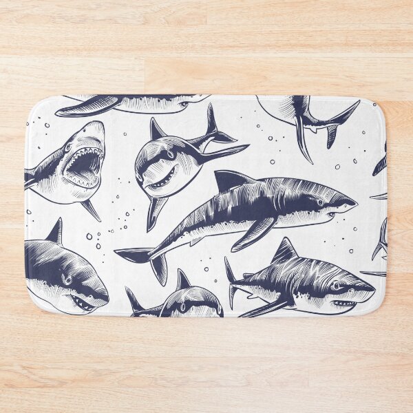 Item preview, Hungry Great White Shark designed and sold by ZodesignArt.