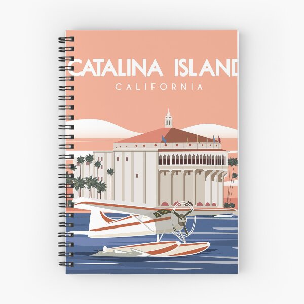 Aperçu de l'œuvre Affiche de voyage vintage de l'île de Catalina en Californie créée et vendue par Arctic frame studio.