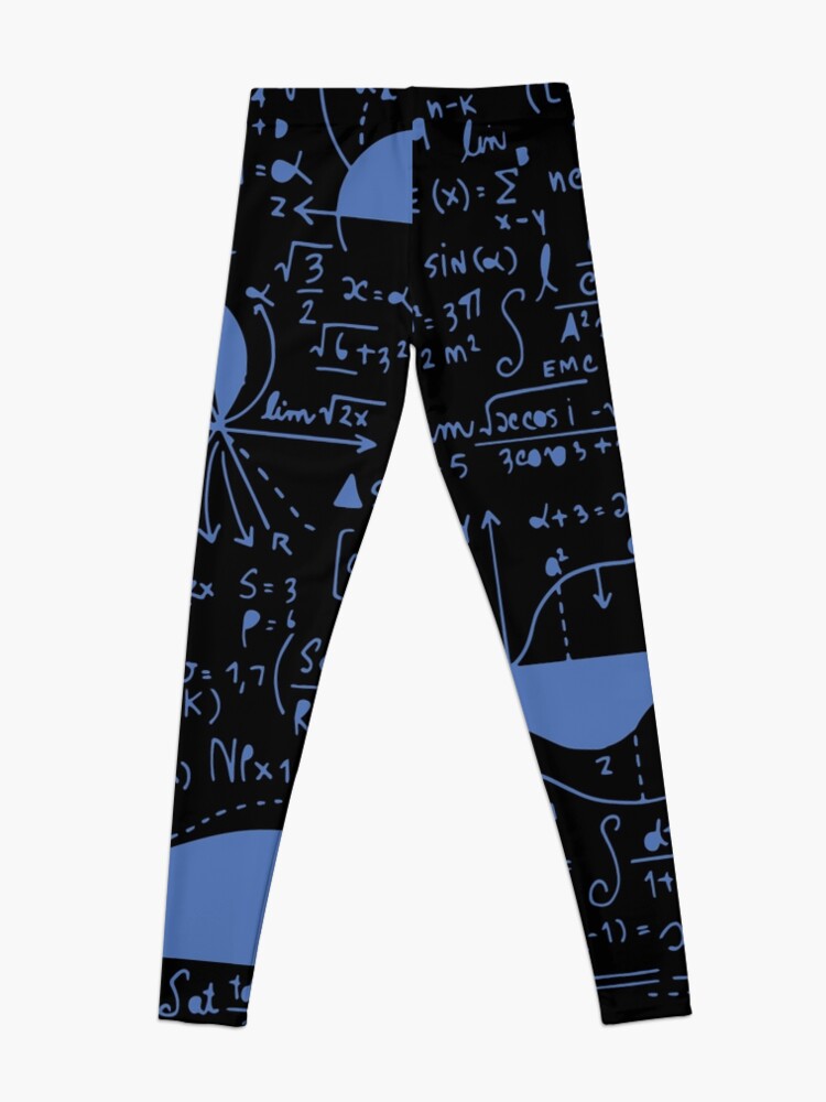 Math Equations // Light Blue Leggings by Thin Line Studio