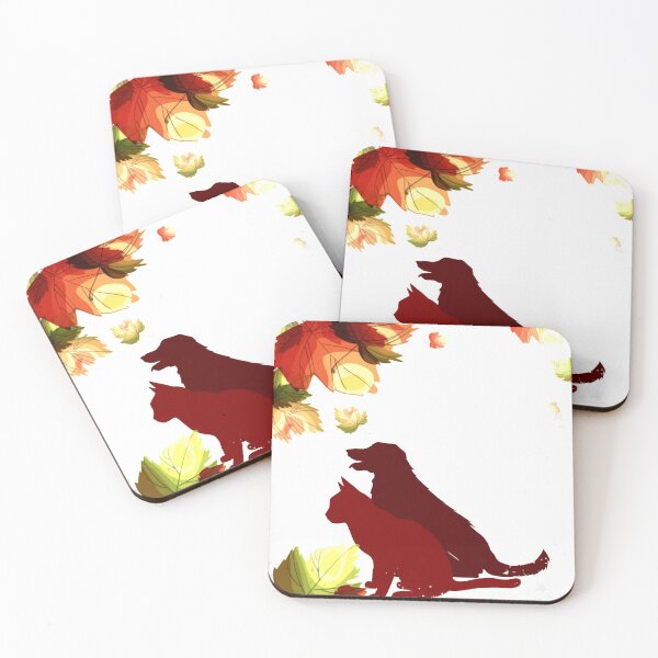 Item preview, red and green maple leaves border, autumn maple leaf designed and sold by Halalolo.