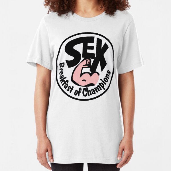 Coloured Breakfast of Champions Slim Fit T-Shirt