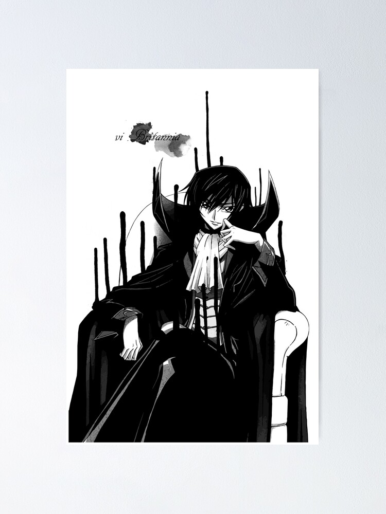 Code Geass Lelouch Lamperouge Anime Poster Canvas Art Poster And