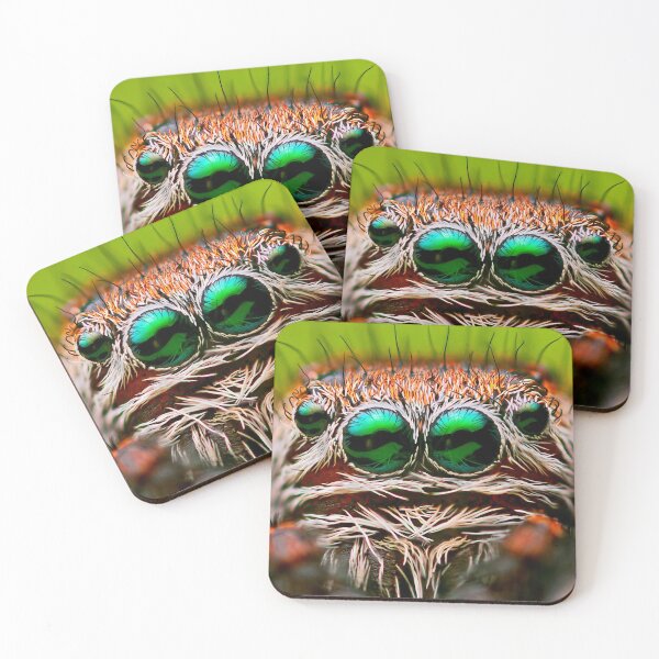 Item preview, Cute Jumping Spider with Green Eyes designed and sold by GillyMc.