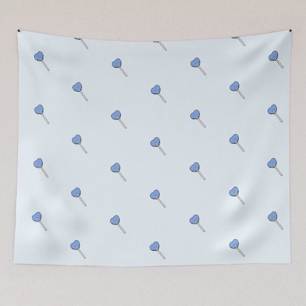 Item preview, Blue lollipop in vintage heart designed and sold by camillefct.