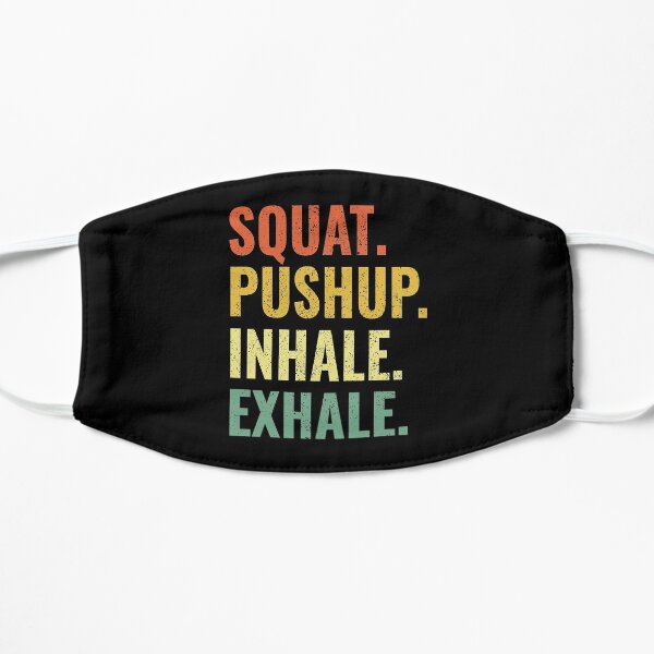 HiiT Yoga Squat Pushup Inhale Exhale Mask