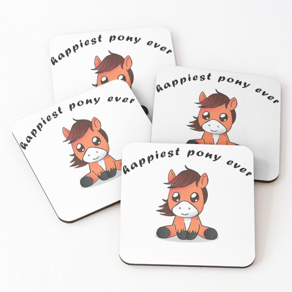 Item preview, happiest Shetland pony ever Cute Cartoon Illustration, funny gift designed and sold by TshirtTyou.