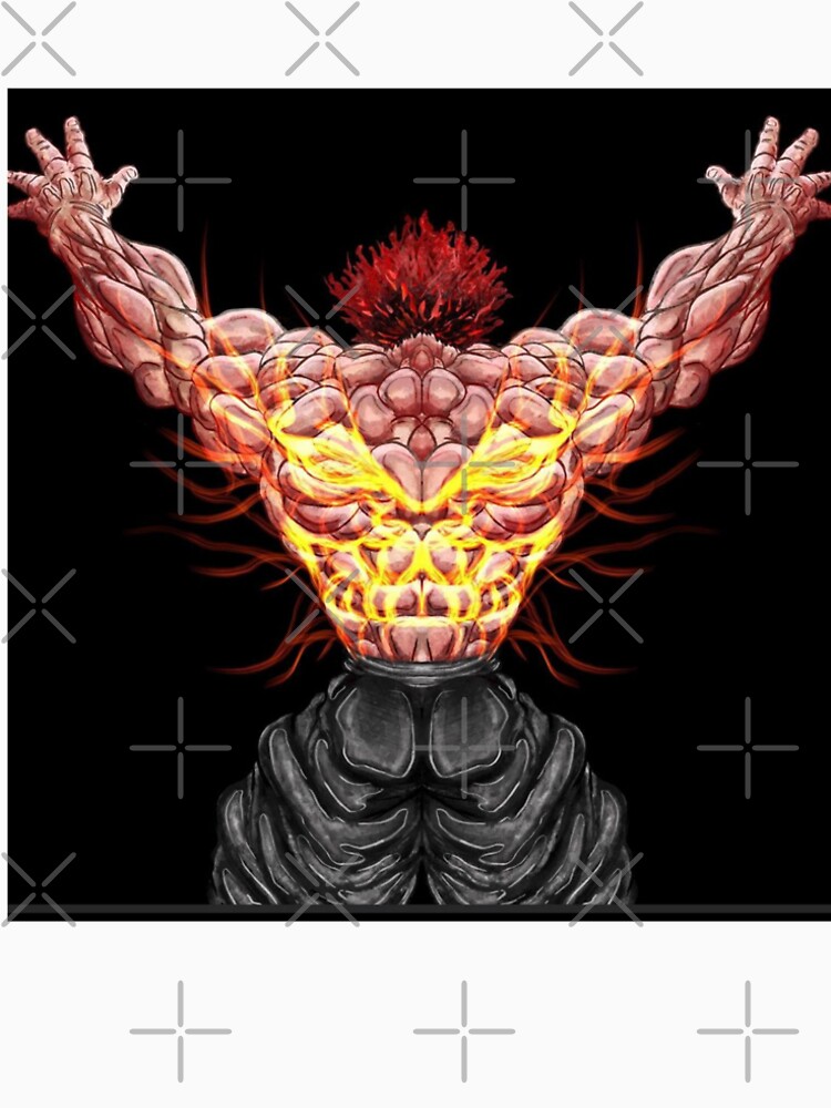 "Yujiro Hanma Back Designed Merch" T-shirt by almenanzadeij | Redbubble