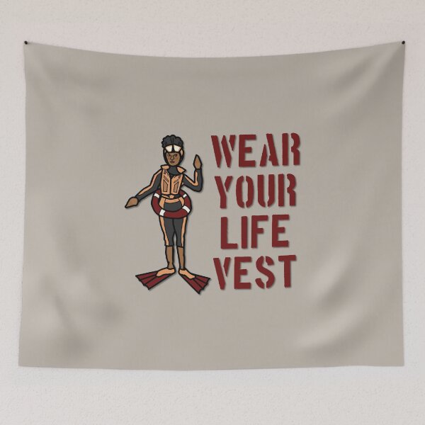 Item preview, Life Jacket Reminder Mascot designed and sold by LochNestFarm.
