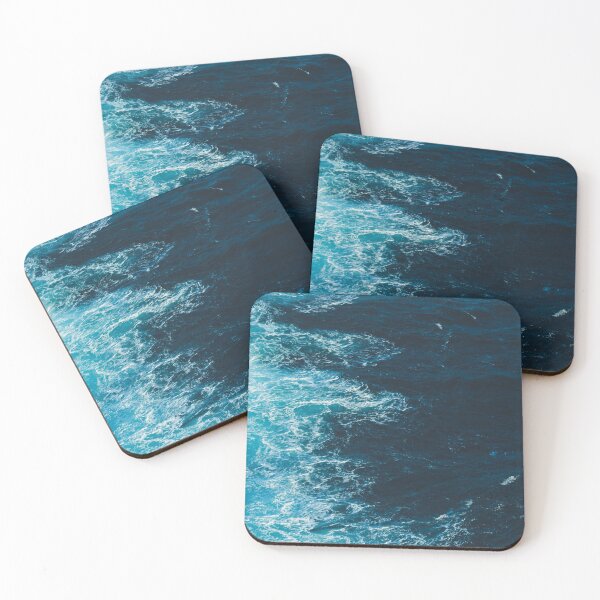 Item preview, Blue ocean waves designed and sold by WEShop23.