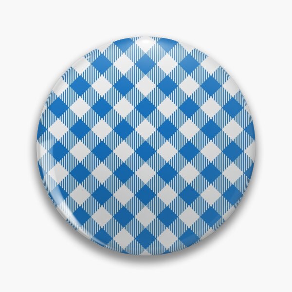 Item preview, Blue Gingham Style Pattern Mask designed and sold by Marstore.