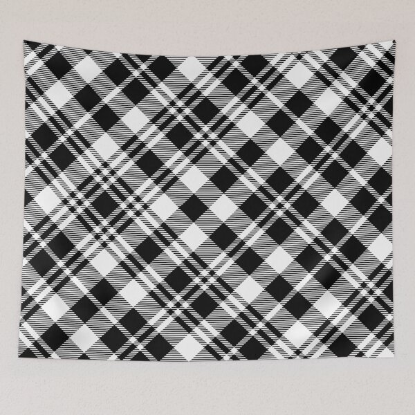 Item preview, Black Gingham Style Pattern Mask designed and sold by Marstore.