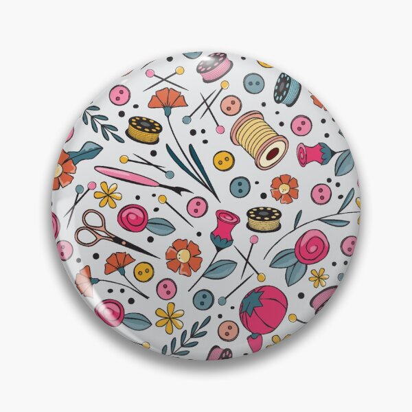 Item preview, Floral Sewing Notions designed and sold by Pinking-Sher.