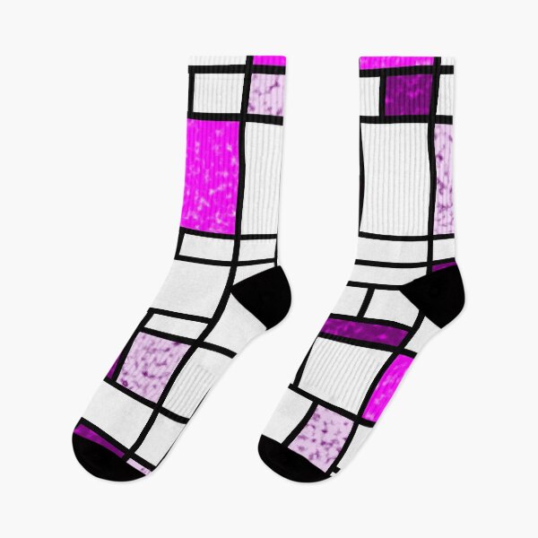 Item preview, Modern Art Pink and Purple Speckled Grid Pattern designed and sold by MarkUK97.