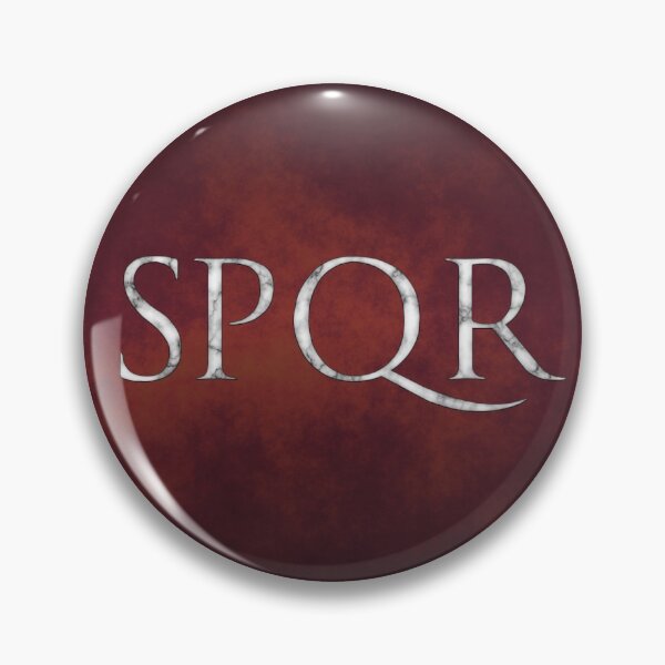 Item preview, SPQR - The Senate and People of Rome - In Marble on Red designed and sold by SolarCross.