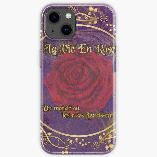 La Vie En Rose - Life in pink, in a world where roses bloom iPhone Soft Case