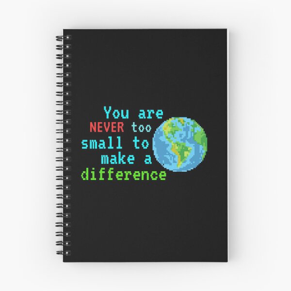 Item preview, Never Too Small Earth Awareness Motivational Shirt Planet Gift Greta Climate Change Shirt SOS Help Climate Strike Shirt Nature Future Natural Environment Cute Funny Inspirational Gift Idea designed and sold by EpsilonEridani.