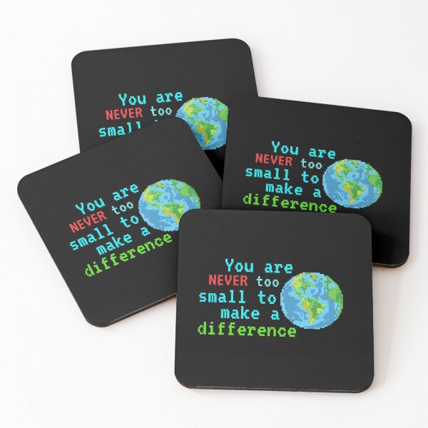 Item preview, Never Too Small Earth Awareness Motivational Shirt Planet Gift Greta Climate Change Shirt SOS Help Climate Strike Shirt Nature Future Natural Environment Cute Funny Inspirational Gift Idea designed and sold by EpsilonEridani.