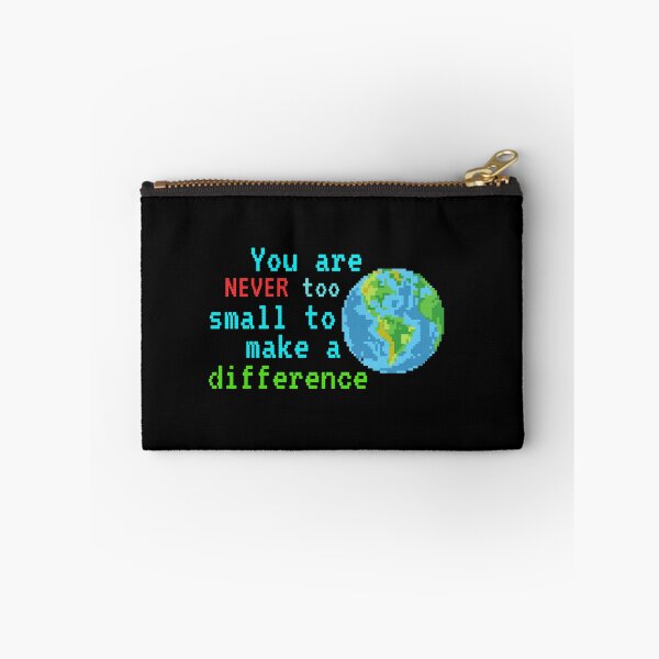 Item preview, Never Too Small Earth Awareness Motivational Shirt Planet Gift Greta Climate Change Shirt SOS Help Climate Strike Shirt Nature Future Natural Environment Cute Funny Inspirational Gift Idea designed and sold by EpsilonEridani.