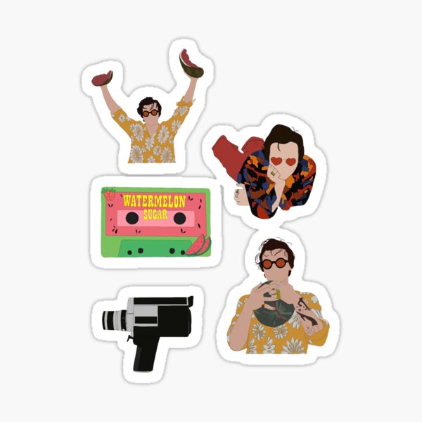 Harry Styles Watermelon Sugar Sticker Pack Sticker For Sale By Graph Jv Redbubble 1388