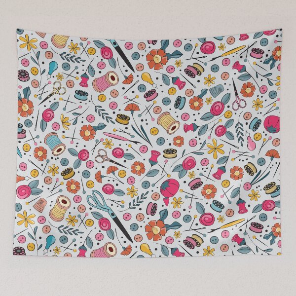 Item preview, Floral Sewing Notions designed and sold by Pinking-Sher.