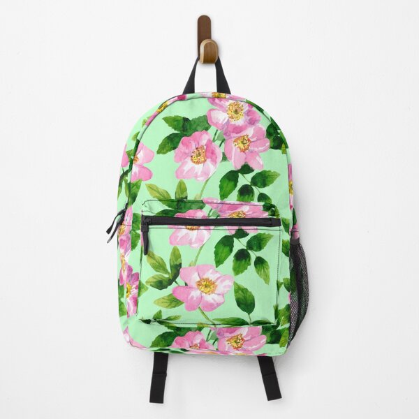 Item preview, Rose hips with green leaves watercolor pattern. designed and sold by Colibri77.