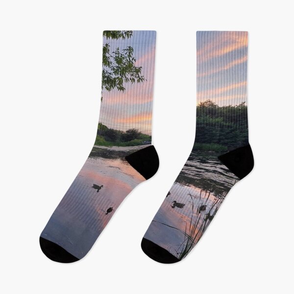 Item preview, Sunset and Ducks on Lake Ontario designed and sold by belvederestore.