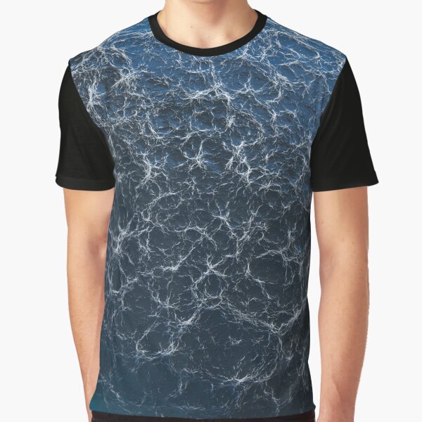 Blue Ocean Waves Graphic T-Shirt