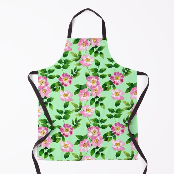 Item preview, Rose hips with green leaves watercolor pattern. designed and sold by Colibri77.
