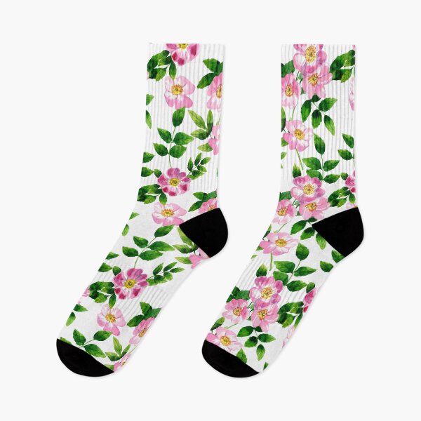 Item preview, Rose hips with green leaves watercolor pattern. designed and sold by Colibri77.