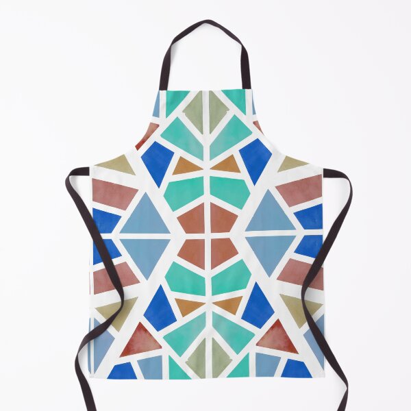 Item preview, Watercolor & Guache Geometric Shapes in Cool Colors designed and sold by Annie Grace Aguila.