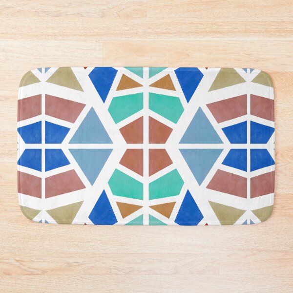 Item preview, Watercolor & Guache Geometric Shapes in Cool Colors designed and sold by Annie Grace Aguila.