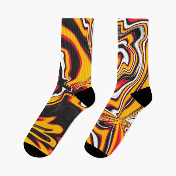 Item preview, Yellow, Black, Red, White Pirate Flag Inspired Marble Swirl Pattern designed and sold by HashtagShirts.