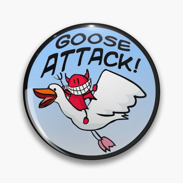 Item preview, Trouble Down Pit - GOOSE ATTACK! designed and sold by Horror, Cult, Eerie, and Matazone.